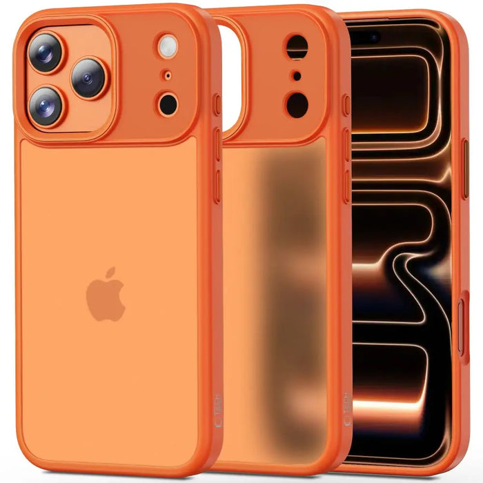 Кейс Tech-Protect MagMat за iPhone 17 Pro - оранжев и матов