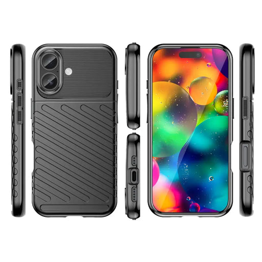 Кейс Thunder за iPhone 17 - черен