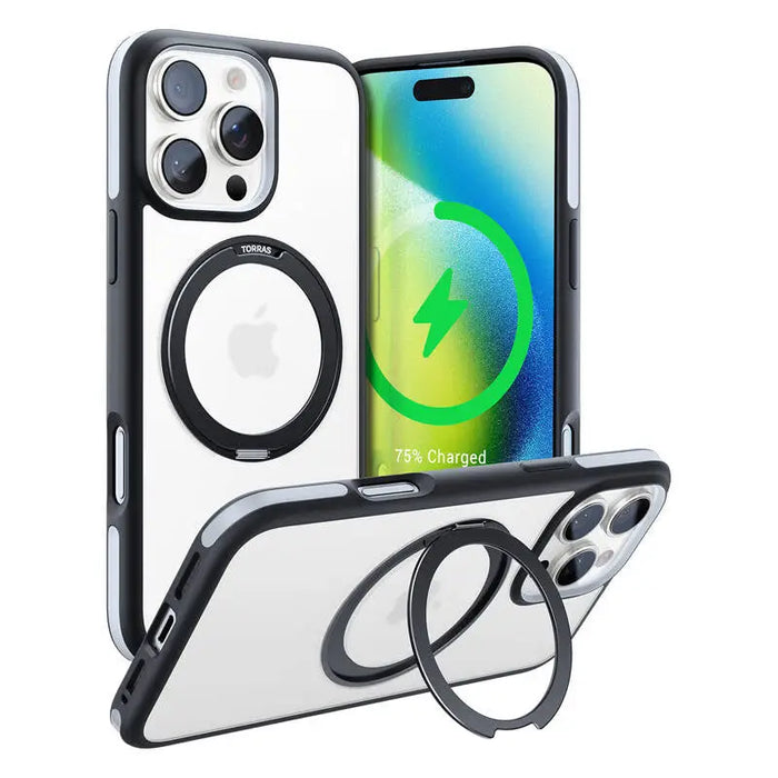Кейс Torras Ostand R Fusion за iPhone 16 Pro Max черен