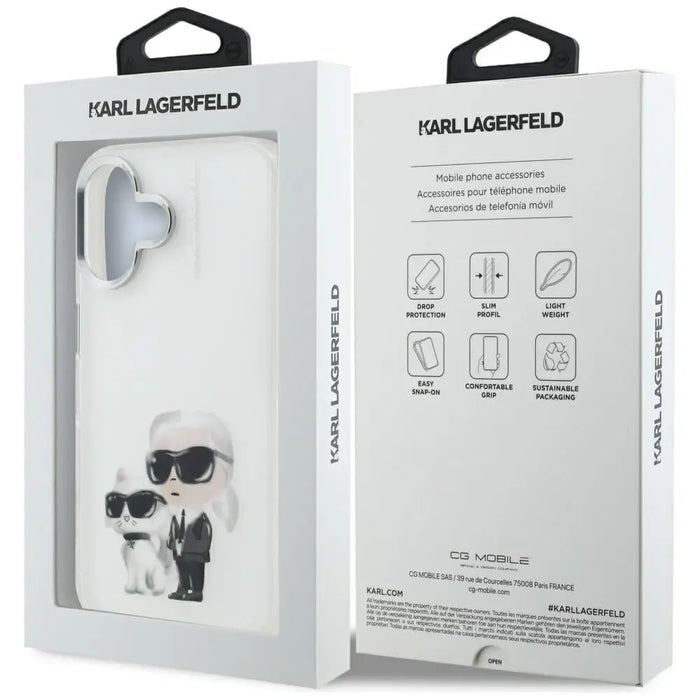Кейс за iPhone 16 Karl Lagerfeld IML Aquarelle с лого