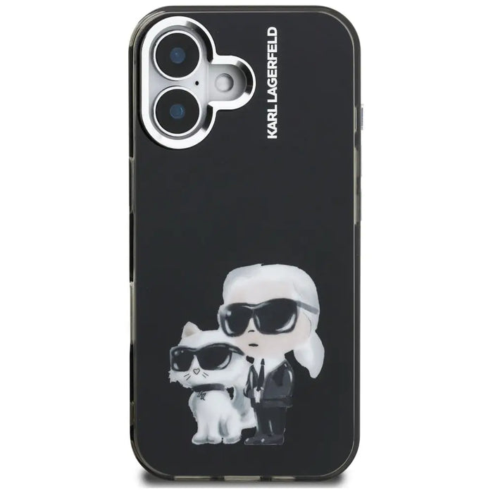 Кейс за iPhone 16 с акварелни мотиви Karl Lagerfeld IML
