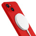 Кейс 3mk Hardy Silicone MagCase за Apple iPhone 14 червен