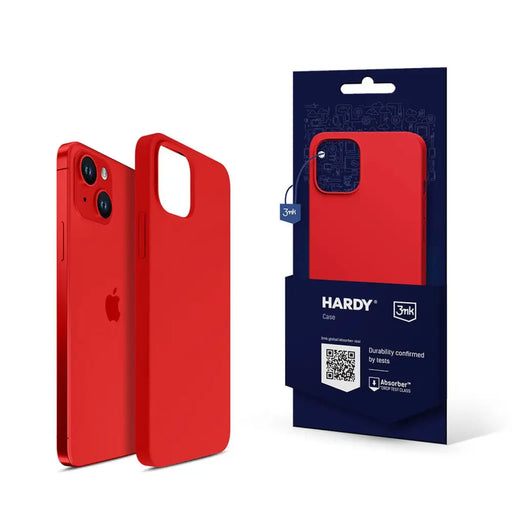 Кейс 3mk Hardy Silicone MagCase за Apple iPhone 14 червен