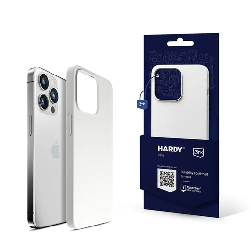 Кейс 3mk Hardy Silicone MagCase за Apple iPhone 14 Pro бял