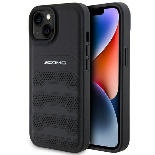 Кейс AMG AMHCP15SGSEBK за iPhone 15 6.1 черен / черен твърд