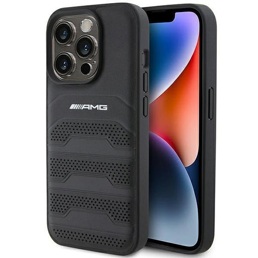 Кейс AMG AMHCP15XGSEBK за iPhone 15 Pro Max 6.7 черен /