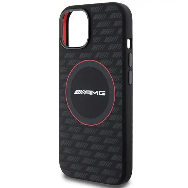 Кейс AMG Silicone Carbon Pattern MagSafe за iPhone