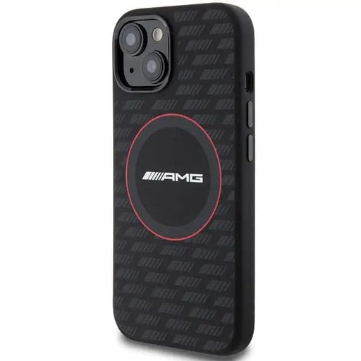 Кейс AMG Silicone Carbon Pattern MagSafe за iPhone