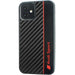 Кейс Audi Carbon Fiber Stripe за iPhone 11 / Xr 6.1 черен /