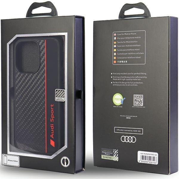 Кейс Audi Carbon Fiber Stripe за iPhone 13 Pro / 13 6.1