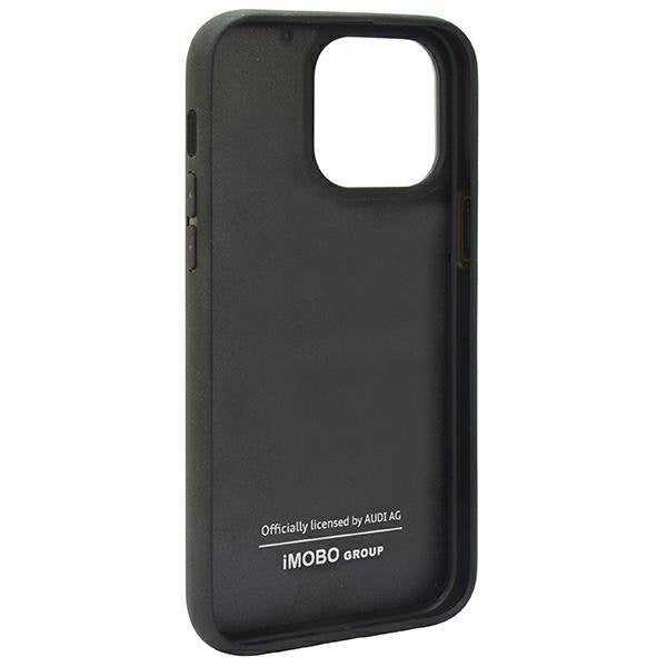 Кейс Audi Carbon Fiber Stripe за iPhone 14 Pro 6.1 черен /