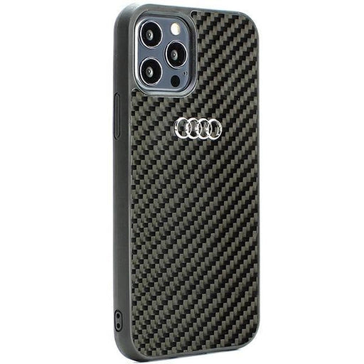 Кейс Audi Carbon Fiber за iPhone 12/12 Pro 6.1 черен / черен