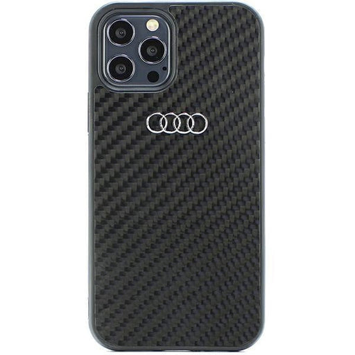 Кейс Audi Carbon Fiber за iPhone 12/12 Pro 6.1 черен / черен