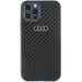 Кейс Audi Carbon Fiber за iPhone 12/12 Pro 6.1 черен / черен