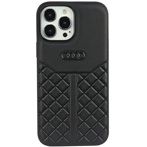 Кейс Audi Genuine Leather за iPhone 13 Pro Max 6.7 черен /