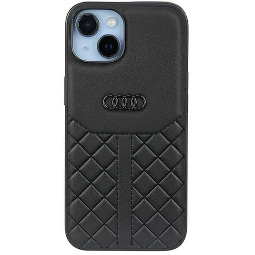 Кейс Audi Genuine Leather за iPhone 14 6.1 черен / черен
