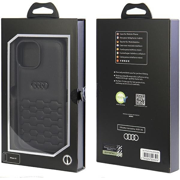 Кейс Audi GT Synthetic Leather за iPhone 15 6.1 черен /