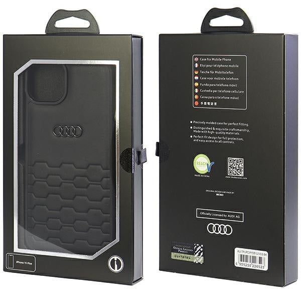 Кейс Audi GT Synthetic Leather за iPhone 15 Plus 6.7 черен /