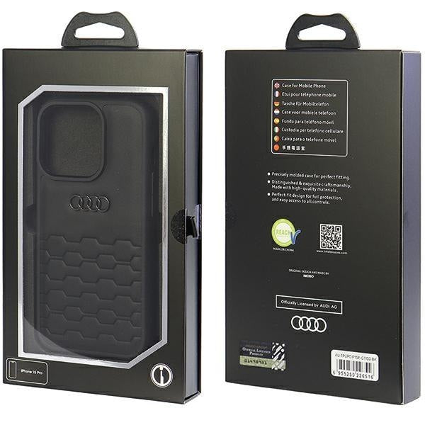 Кейс Audi GT Synthetic Leather за iPhone 15 Pro 6.1 черен /