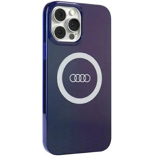 Кейс Audi IML Big Logo MagSafe за iPhone 13 Pro Max син