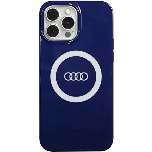 Кейс Audi IML Big Logo MagSafe за iPhone 13 Pro Max син