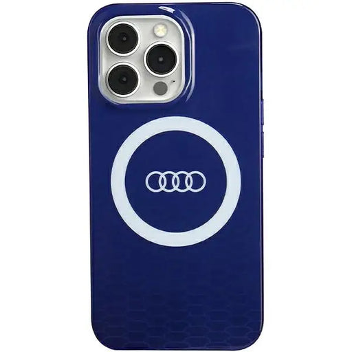 Кейс Audi IML Big Logo MagSafe за iPhone 13 Pro / син