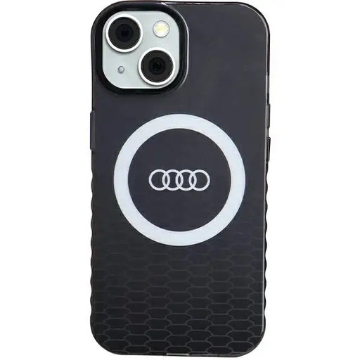 Кейс Audi IML Big Logo MagSafe за iPhone 15 / 14 13 черен