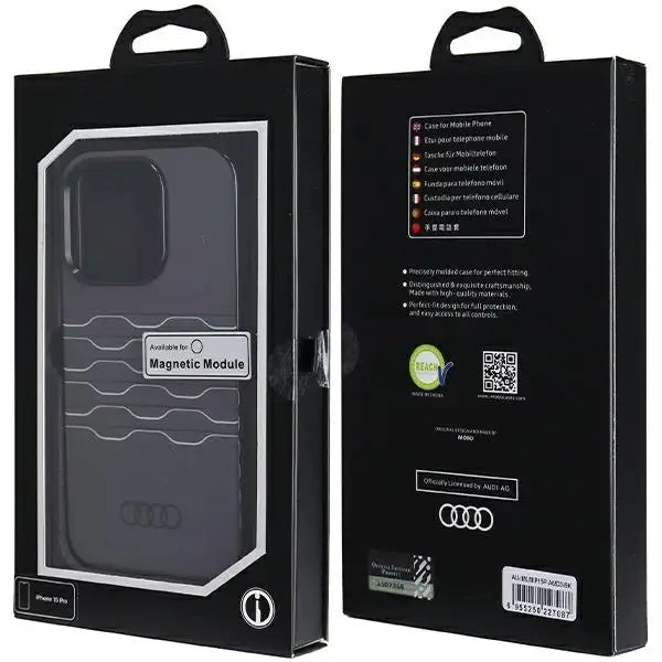 Кейс Audi IML MagSafe за iPhone 15 Pro черен