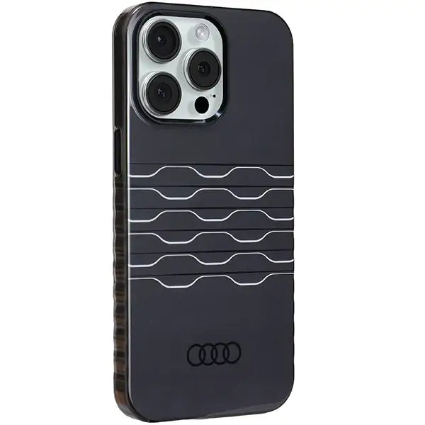 Кейс Audi IML MagSafe за iPhone 15 Pro Max черен
