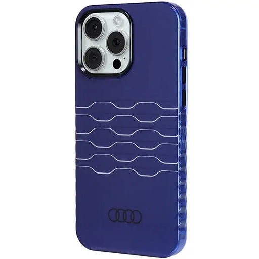 Кейс Audi IML MagSafe за iPhone 15 Pro Max син