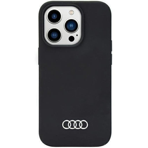 Кейс Audi Silicone Case за iPhone 14 Pro 6.1 черен / черен