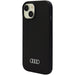 Кейс Audi Silicone Case за iPhone 15 6.1 черен / черен твърд