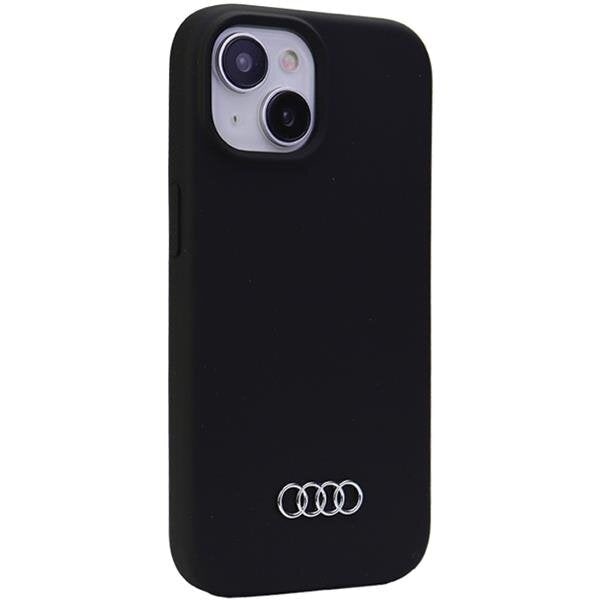 Кейс Audi Silicone Case за iPhone 15 6.1 черен / черен твърд