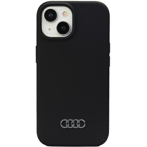 Кейс Audi Silicone Case за iPhone 15 6.1 черен / черен твърд