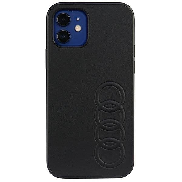 Кейс Audi Synthetic Leather за iPhone 12/12 Pro 6.1 черен /