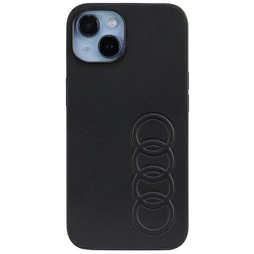 Кейс Audi Synthetic Leather за iPhone 14 6.1 черен / черен