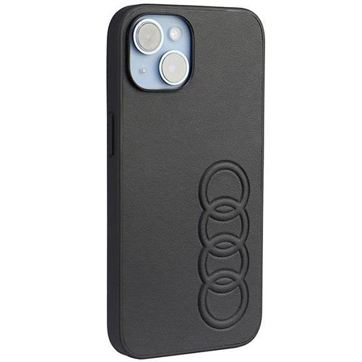 Кейс Audi Synthetic Leather за iPhone 14 6.1 черен / черен