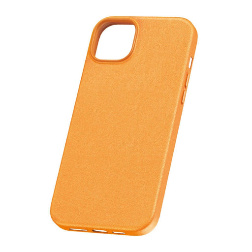 Кейс Baseus Fauxther Series за iPhone 15 Plus оранжев