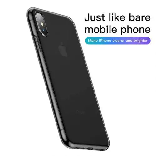 Кейс Baseus Simplicity за iPhone Xs прозрачен / черен