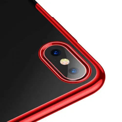 Кейс Baseus за iPhone Xs Max червен/брокат