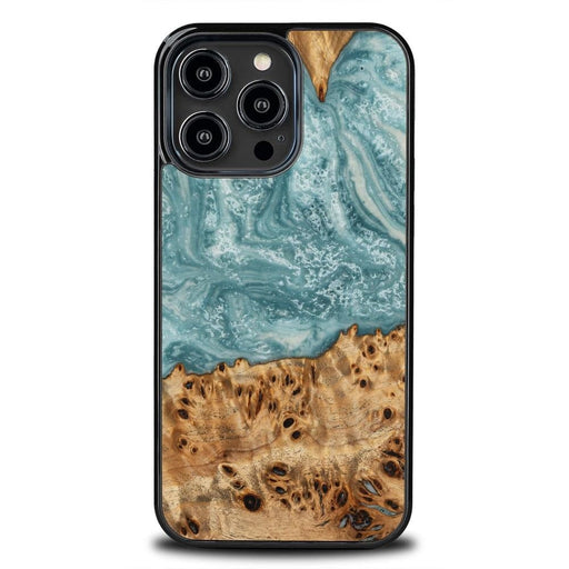 Кейс Bewood Unique Uranus за iPhone 14 Pro Max синьо и бяло