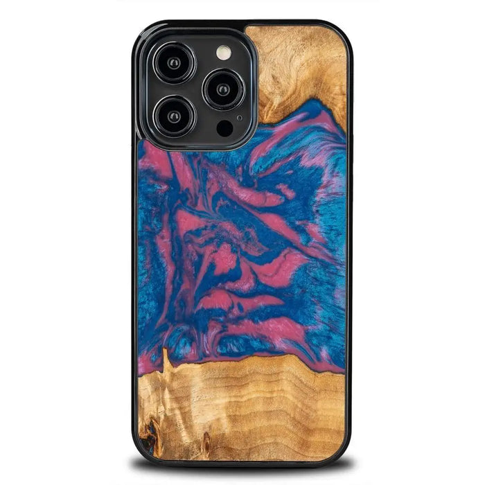 Кейс Bewood Unique Vegas за iPhone 14 Pro Max розово и синьо