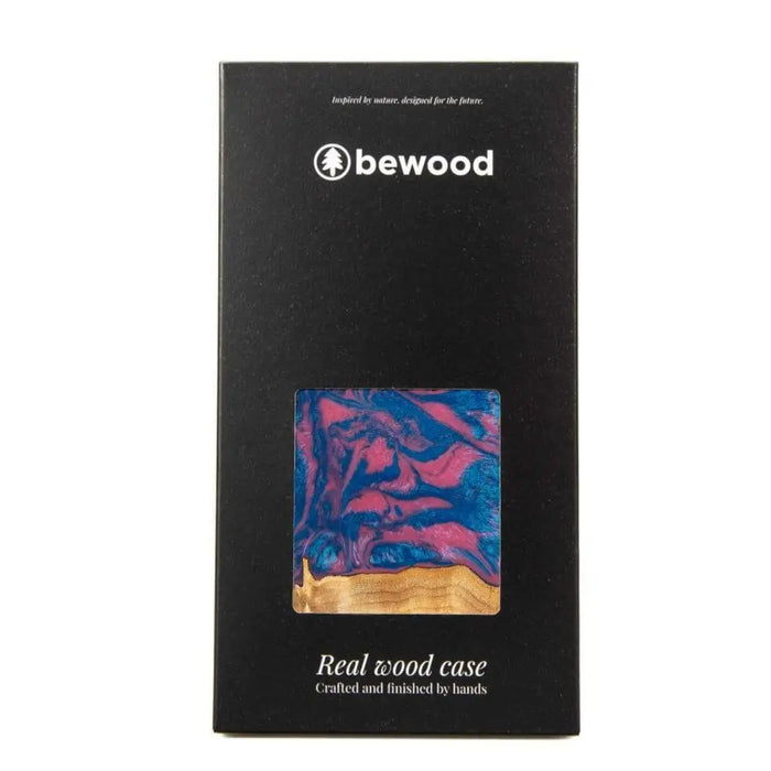 Кейс Bewood Unique Vegas за iPhone 14 Pro Max розово и синьо