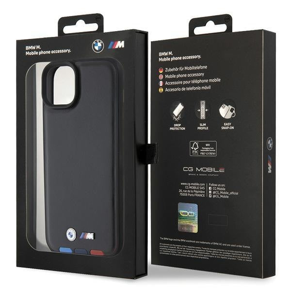 Кейс BMW BMHCP15M22PTDK за iPhone 15 Plus 6.7 черен / черен