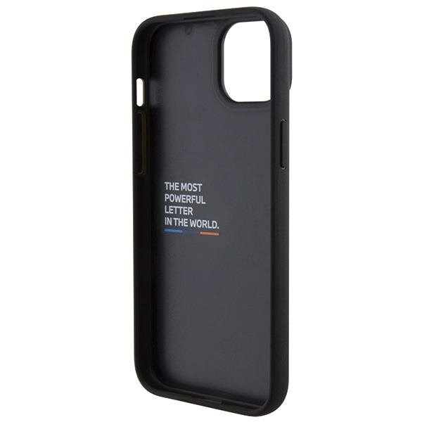 Кейс BMW BMHCP15M22PTDK за iPhone 15 Plus 6.7 черен / черен