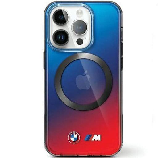 Кейс BMW BMHMP15SHTTG за iPhone 15 6.1 червено-син /