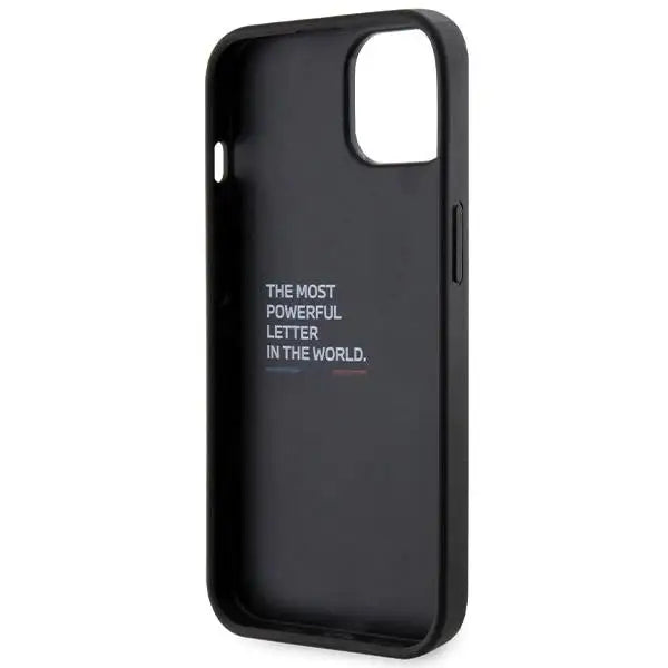 Кейс BMW Grip Hot Stamp за iPhone 15 / 14 13 черен