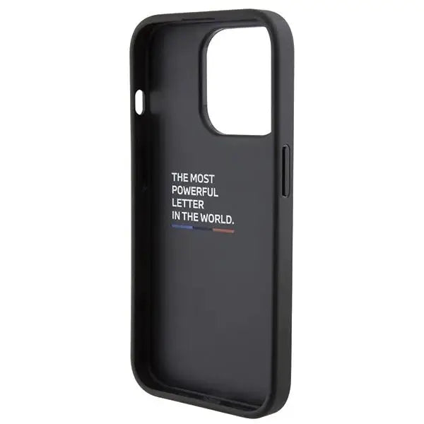 Кейс BMW Grip Stand Smooth & Perforated за iPhone 15