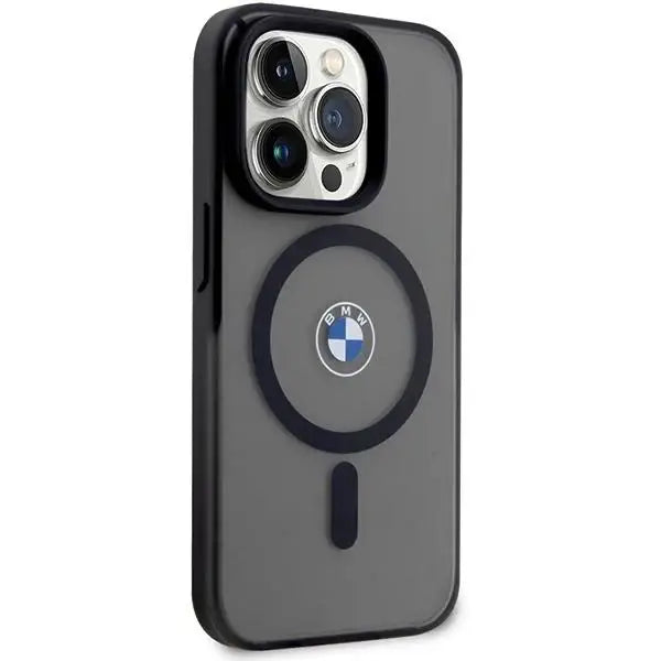 Кейс BMW IML Signature MagSafe за iPhone 15 Pro черен