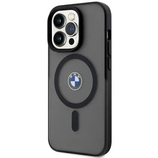 Кейс BMW IML Signature MagSafe за iPhone 15 Pro черен